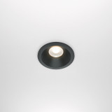 Lampa spot podtynkowa do łazienki Zoom Dim LED 3000K 8,5cm czarna Maytoni