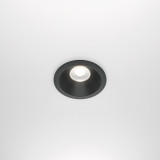 Lampa spot podtynkowa do łazienki Zoom LED 4000K 8,5cm czarna Maytoni
