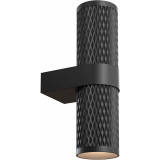 Kinkiet góra-dół z dekoracyjnym kloszem Focus Design czarny Maytoni