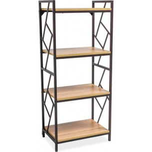 Tablo M 60 oak&amp;brown industrial shelving unit Signal