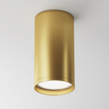 Focus S 5.2 cm matte gold tube surface-mounted spot lamp Maytoni
