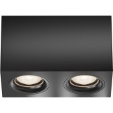 Lampa spot 2 punktowa Slim 20x10cm czarna Maytoni