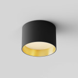 Lampa natynkowa spot Vega LED 9cm czarno-złota Maytoni