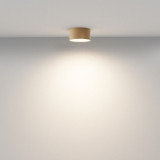Zon LED 3000K 12 cm matte gold round ceiling lamp Maytoni