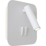 Ios 176 Square LED white double wall spotlight with switch Maytoni
