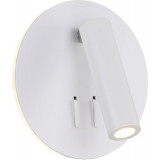 Ios 176 Round LED white double wall spotlight with switch Maytoni