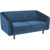 Asprey Velvet blue 2 seater velvet sofa Signal