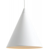 Lampa wisząca stożek Form 24cm biała Aldex