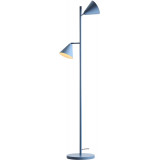 Lampa podłogowa 2 punktowa Form niebieska Aldex