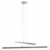 Lampa glamour wiszące tuby Tubo IV 100cm chromowana Aldex