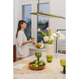 Senkei C LED 138.4 cm olive elongated pendant lamp Ummo 2