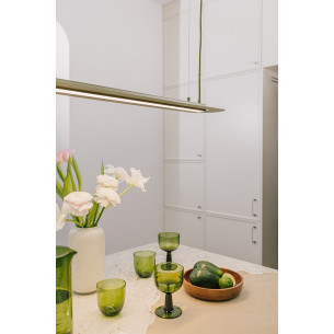 Senkei A LED 98.4 cm olive elongated pendant lamp Ummo 2