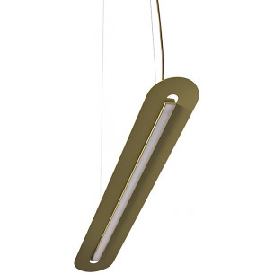 Senkei B LED 118.4 cm olive elongated pendant lamp Ummo 2