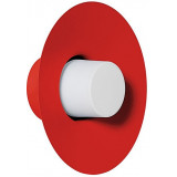 Caponio red-orange retro round wall lamp Ummo