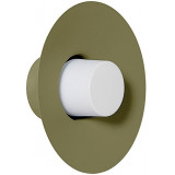Caponio olive retro round wall lamp Ummo