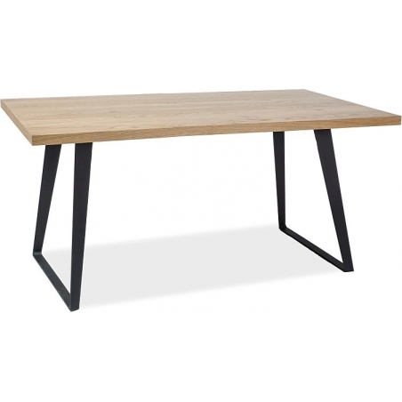 Falcon 150x90 black&amp;oak wooden industrial dining table Signal