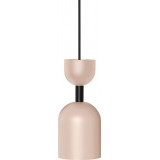 Supuru 11 cm beige pendant lamp with black tube Ummo