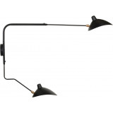 Kinkiet podwójny na wysięgnikach Crane S 110cm czarny Step Into Design