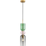 Lampa wisząca szklana dekoracyjna Pastello Green 13cm multikolor Step Into Design