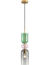 Lampa wisząca szklana dekoracyjna Pastello Green 13cm multikolor Step Into Design