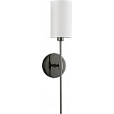 Kinkiet z abażurem Darling 53cm biały / czarny połysk Step Into Design