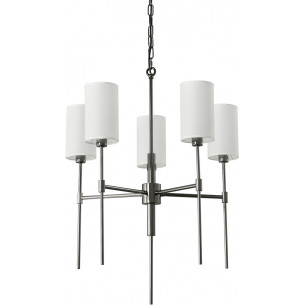 Żyrandol wiszący z abażurami hampton Darling 60cm biały / czarny połysk Step Into Design