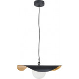 Lampa wisząca modern ze szklana kulą Enzo 40cm czarno-złota Step Into Design Lampa wisząca modern ze szklana kulą Enzo 40cm czarno-złota Step Into Design