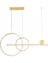 Lampa wisząca podłużna nowoczesna New Age LED 120cm złota Step Into Design