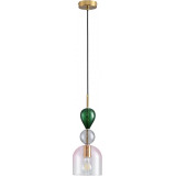 Lampa wisząca szklana dekoracyjna Pastello Pink 15cm multikolor Step Into Design