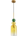 Lampa wisząca szklana dekoracyjna Pastello Yellow 13cm multikolor Step Into Design