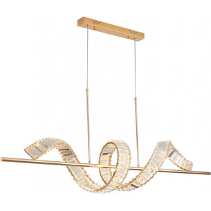 Lampa wisząca kryształowa Ritz LED 150cm złota Step Into Design