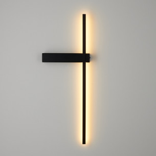 Kinkiet pionowy minimalistyczny Soul LED 60cm czarny Step Into Design