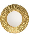 Kinkiet okrągły ze szklaną kulą Sun 20cm biało-złoty Step Into Design