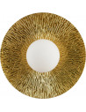 Kinkiet okrągły ze szklaną kulą Sun 35cm biało-złoty Step Into Design