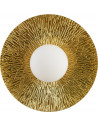 Kinkiet okrągły ze szklaną kulą Sun 40cm biało-złoty Step Into Design