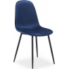 Fox Black Velvet navy blue upholstered chair Signal