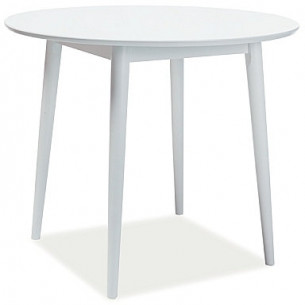 Larson II 90 white round dining table Signal