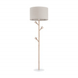 Lampa podłogowa z abażurem Albero 170cm len / sosna TK Lighting