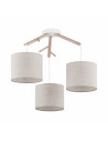 Lampa sufitowa z 3 abażurami Albero 57cm len / sosna TK Lighting