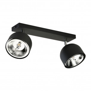 Reflektor sufitowy 2 punktowy z żarówkami Altea czarny TK Lighting