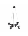 Lampa wisząca okrągła szklane kule Anabelle VI 62cm grafit lustrzany / czarny TK Lighting