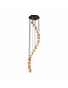 Żyrandol szklane kule Aurora Gold XVI 50cm H240cm bursztynowy TK Lighting