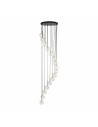 Żyrandol szklane kule Aurora XVI 50cm H240cm transparentny TK Lighting