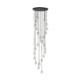 Żyrandol szklane kule Aurora XXVI 62cm H240cm transparentny TK Lighting