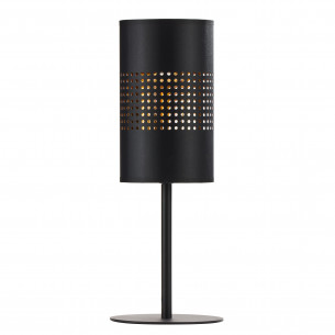 Lampa ażurowa na szafkę nocną Bogart czarno-złota TK Lighting