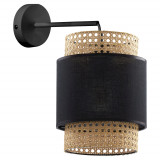 Kinkiet wiszący Boho New czarny / rattan TK Lighting Kinkiet wiszący Boho New czarny / rattan TK Lighting