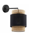 Kinkiet wiszący Boho New czarny / rattan TK Lighting