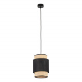 Lampa wisząca Boho New 20cm czarny / rattan TK Lighting Lampa wisząca Boho New 20cm czarny / rattan TK Lighting