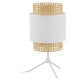Lampa stołowa Boho New biały / rattan TK Lighting Lampa stołowa Boho New biały / rattan TK Lighting