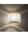 Lampa wisząca Boho New 38cm biały / rattan TK Lighting